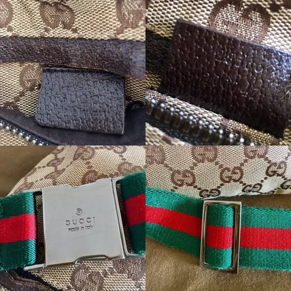 Gucci Beige GG Crossbody with Red and Green Strap - Picture 4 of 16